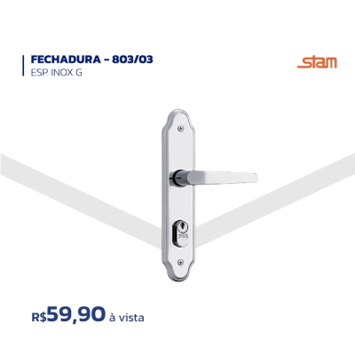 FECHADURA - 803/03 - ESP. INOX G