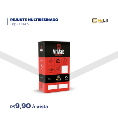 REJUNTE MULTIRESINADO - 1KG - CORES - MR.LIT