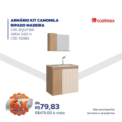 ARMÁRIO KIT CAMOMILA RIPADO MADEIRA COR JEQUITIBÁ - AREIA 0,60 m - CÓD. 102882 - COZIMAX.jpg