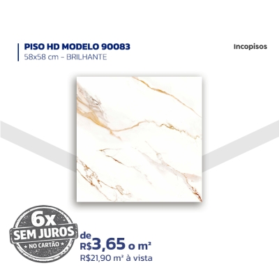 PISO HD MODELO 90083 - 58x58 cm – BRILHANTE - Incopisos 