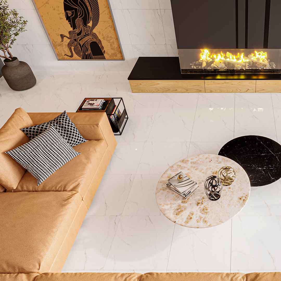 PISO RET MARMO BIANCO POLIDO CLASSICO 60X60 EXTRA - Lume Cerâmica ...